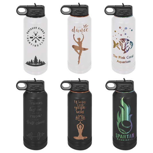 Laser Engraved ION-Plated 32 oz. Water Bottle